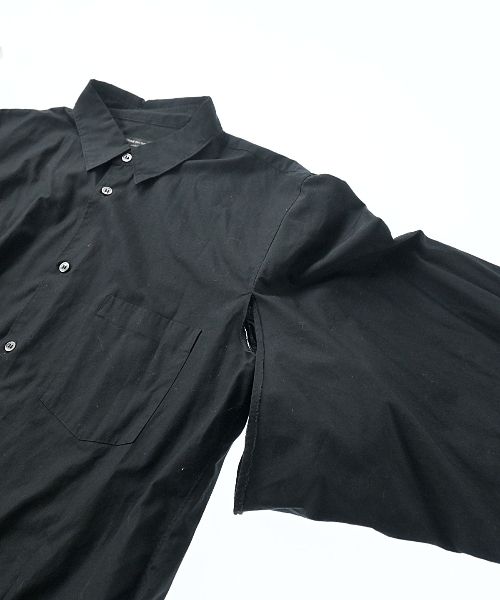 COMME des GARCONS HOMME PLUS（コムデギャルソンオムプリュス）カジュアルシャツ 黒 サイズ:L メンズ/2200646102184