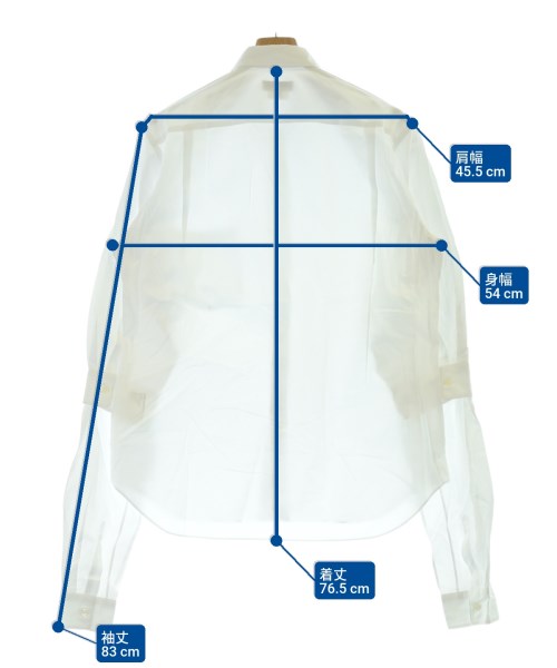 COMME des GARCONS HOMME PLUS（コムデギャルソンオムプリュス）カジュアルシャツ 白 サイズ:M メンズ/2200646832043