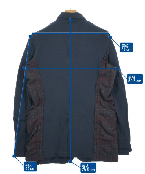 COMME des GARCONS HOMME PLUS（コムデギャルソンオムプリュス）テーラードジャケット 紺 サイズ:M メンズ/2200646832159