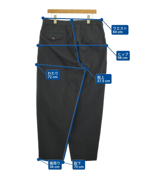 COMME des GARCONS HOMME PLUS（コムデギャルソンオムプリュス）スラックス 黒 サイズ:L メンズ/2200646184098