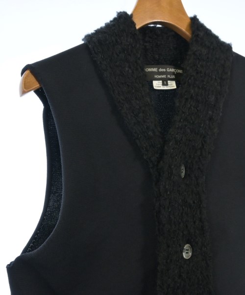 COMME des GARCONS HOMME PLUS（コムデギャルソンオムプリュス）ベスト 黒 サイズ:S メンズ/2200647992104