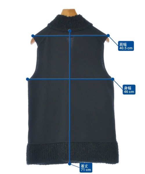 COMME des GARCONS HOMME PLUS（コムデギャルソンオムプリュス）ベスト 黒 サイズ:S メンズ/2200647992104