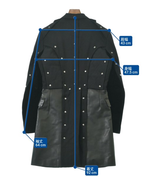 COMME des GARCONS HOMME PLUS（コムデギャルソンオムプリュス）チェスターコート 黒 サイズ:XS メンズ/2200643266100