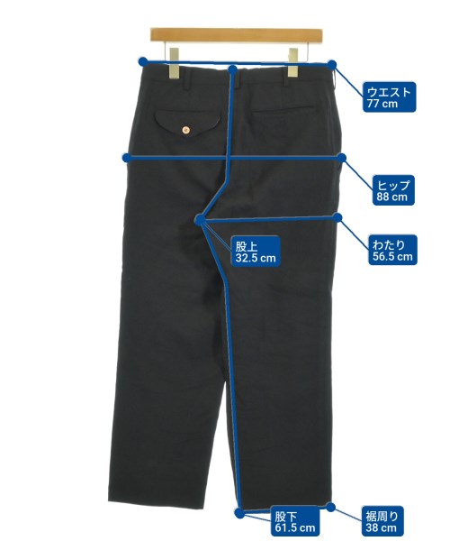 COMME des GARCONS HOMME PLUS（コムデギャルソンオムプリュス）スラックス 黒 サイズ:S メンズ/2200650252011