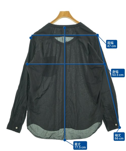 COMME des GARCONS HOMME PLUS（コムデギャルソンオムプリュス）カジュアルシャツ 黒 サイズ:L メンズ/2200650341142