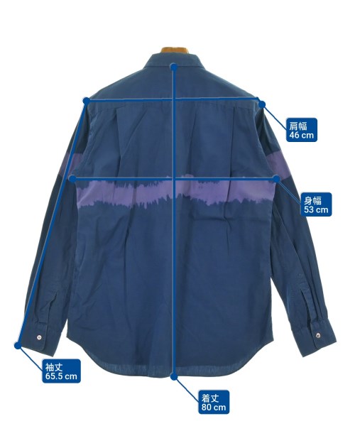 COMME des GARCONS HOMME PLUS（コムデギャルソンオムプリュス）カジュアルシャツ 青 サイズ:S メンズ/2200651005104
