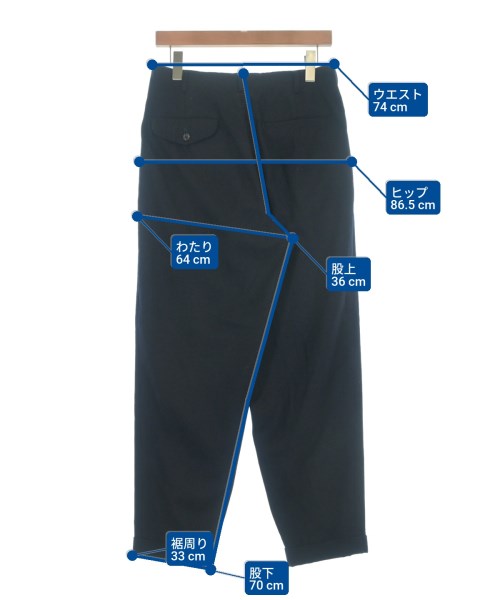 COMME des GARCONS HOMME PLUS（コムデギャルソンオムプリュス）スラックス 紺 サイズ:M メンズ/2200651640015