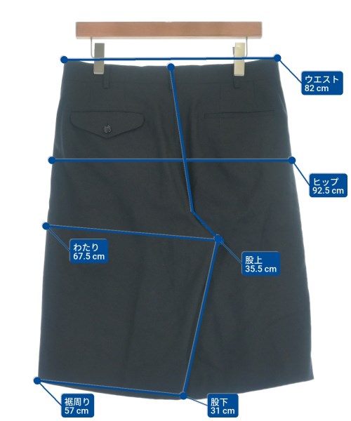 COMME des GARCONS HOMME PLUS（コムデギャルソンオムプリュス）ショートパンツ 黒 サイズ:M メンズ/2200651886017