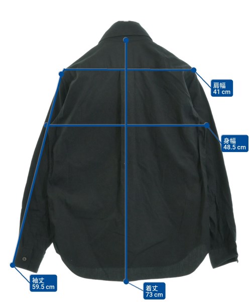 COMME des GARCONS HOMME PLUS（コムデギャルソンオムプリュス）カジュアルシャツ 黒 サイズ:S メンズ/2200653975054