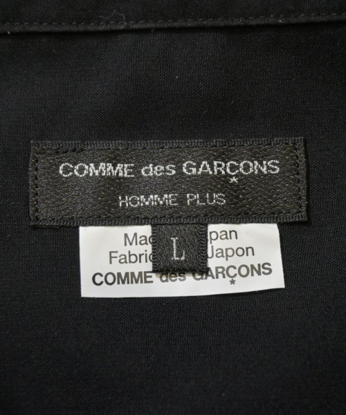 COMME des GARCONS HOMME PLUS（コムデギャルソンオムプリュス）カジュアルシャツ 黒 サイズ:L メンズ/2200702312090