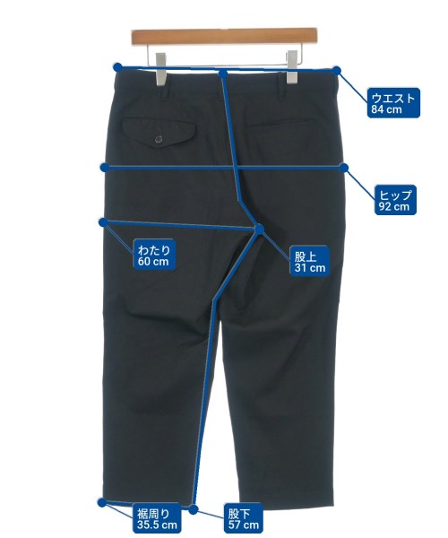 COMME des GARCONS HOMME PLUS（コムデギャルソンオムプリュス）クロップドパンツ 黒 サイズ:M メンズ/2200677583068