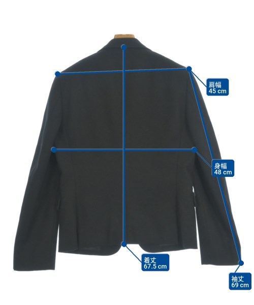 COMME des GARCONS HOMME PLUS（コムデギャルソンオムプリュス）テーラードジャケット 黒 サイズ:M メンズ/2200703042163