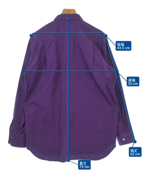 COMME des GARCONS HOMME PLUS（コムデギャルソンオムプリュス）カジュアルシャツ 紫 サイズ:-(M位) メンズ/2200704336322