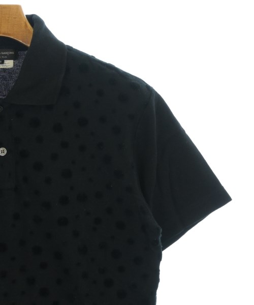 COMME des GARCONS HOMME PLUS（コムデギャルソンオムプリュス）ポロシャツ 黒 サイズ:S メンズ/2200699906029