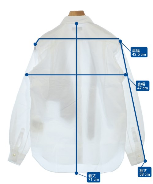 COMME des GARCONS HOMME PLUS（コムデギャルソンオムプリュス）カジュアルシャツ 白 サイズ:XS メンズ/2200699906081