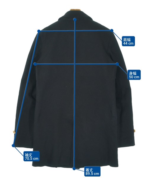 COMME des GARCONS HOMME PLUS（コムデギャルソンオムプリュス）ステンカラーコート 紺 サイズ:S メンズ/2200705862028