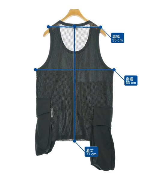 COMME des GARCONS HOMME PLUS（コムデギャルソンオムプリュス）タンクトップ 黒 サイズ:L メンズ/2200707335018