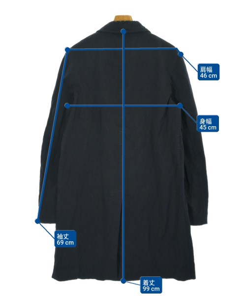 COMME des GARCONS HOMME PLUS（コムデギャルソンオムプリュス）ステンカラーコート 紺 サイズ:M メンズ/2200705238038
