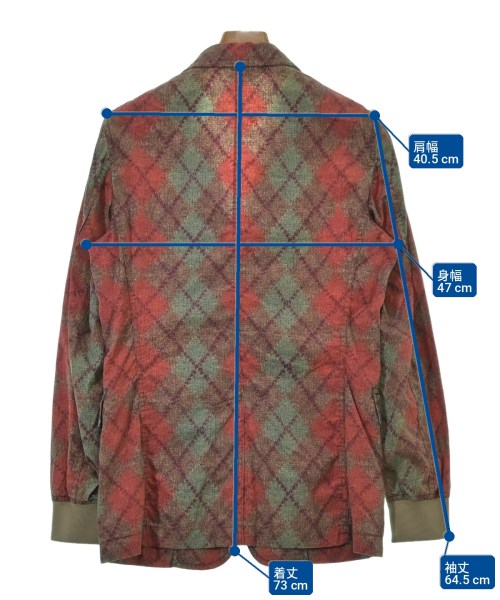 COMME des GARCONS HOMME PLUS（コムデギャルソンオムプリュス）カジュアルジャケット 赤 サイズ:S メンズ/2200707437019