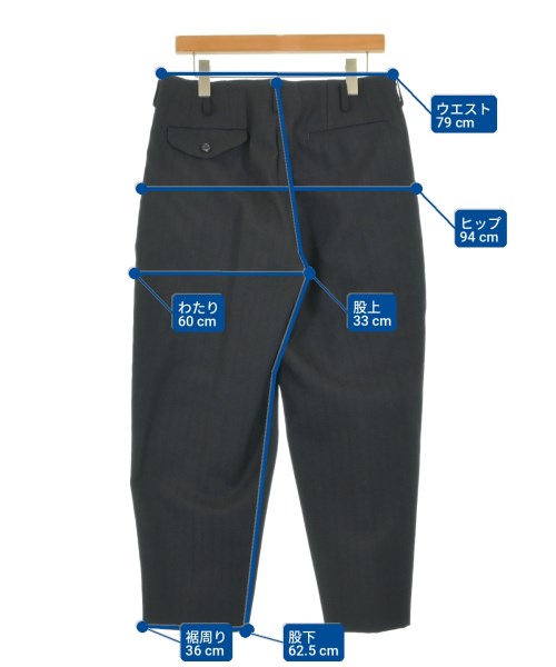 COMME des GARCONS HOMME PLUS（コムデギャルソンオムプリュス）スラックス 黒 サイズ:S メンズ/2200706353112