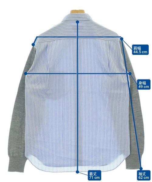 COMME des GARCONS HOMME PLUS（コムデギャルソンオムプリュス）カジュアルシャツ 青 サイズ:XS メンズ/2200709666073