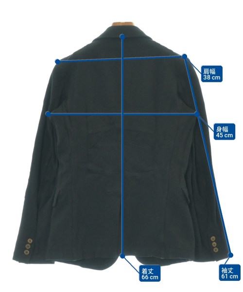 COMME des GARCONS HOMME PLUS（コムデギャルソンオムプリュス）カジュアルジャケット 黒 サイズ:XS メンズ/2200709666424