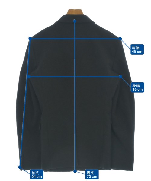 COMME des GARCONS HOMME PLUS（コムデギャルソンオムプリュス）テーラードジャケット 黒 サイズ:S メンズ/2200663045013