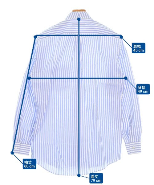 COMME des GARCONS HOMME DEUX（コムデギャルソンオムドゥ）カジュアルシャツ 青 サイズ:M メンズ/2200660891095