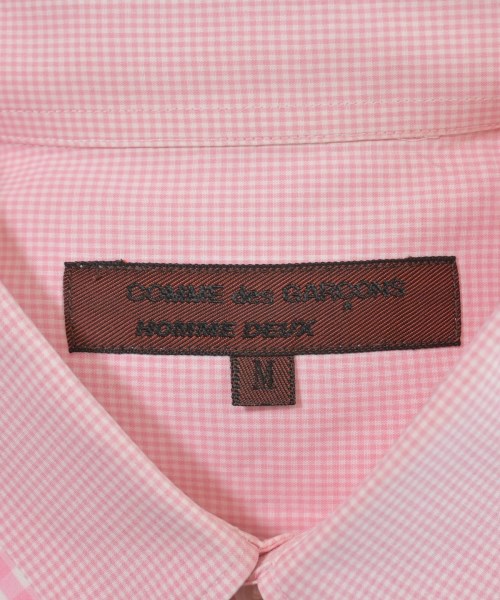 COMME des GARCONS HOMME DEUX（コムデギャルソンオムドゥ）カジュアルシャツ ピンク サイズ:M メンズ/2200660891101