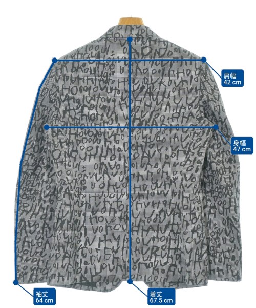 COMME des GARCONS HOMME PLUS（コムデギャルソンオムプリュス）カジュアルジャケット 黒 サイズ:XS メンズ/2200663307029