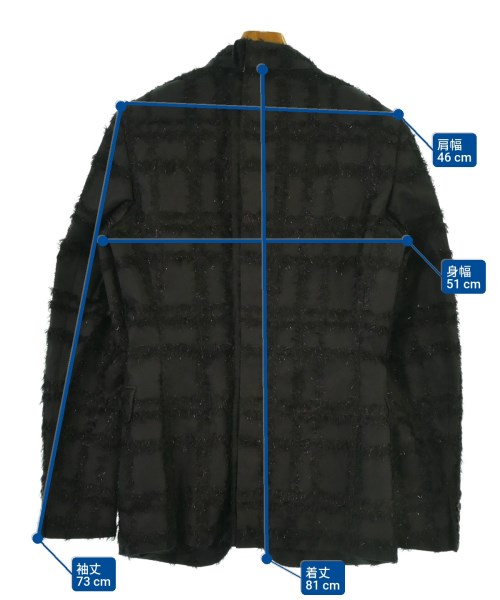 COMME des GARCONS HOMME PLUS（コムデギャルソンオムプリュス）ジャケット 黒 サイズ:M メンズ/2200659788023