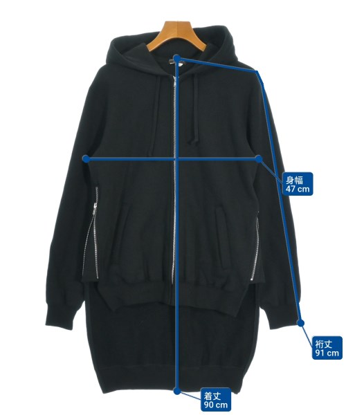 COMME des GARCONS HOMME PLUS（コムデギャルソンオムプリュス）パーカー 黒 サイズ:M メンズ/2200661398012