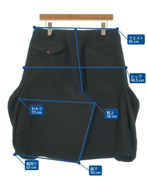 COMME des GARCONS HOMME PLUS（コムデギャルソンオムプリュス）ショートパンツ 黒 サイズ:M メンズ/2200661398180