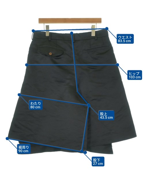 COMME des GARCONS HOMME PLUS（コムデギャルソンオムプリュス）ショートパンツ 黒 サイズ:L メンズ/2200661398272