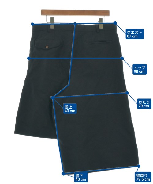 COMME des GARCONS HOMME PLUS（コムデギャルソンオムプリュス）ショートパンツ 黒 サイズ:M メンズ/2200661398289