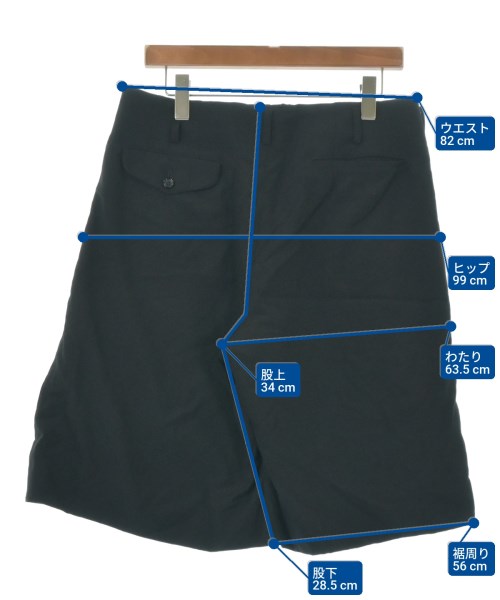 COMME des GARCONS HOMME PLUS（コムデギャルソンオムプリュス）ショートパンツ 黒 サイズ:M メンズ/2200661398302