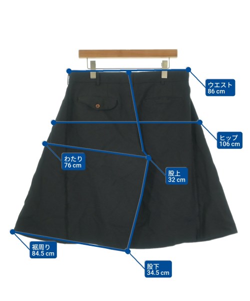 COMME des GARCONS HOMME PLUS（コムデギャルソンオムプリュス）ショートパンツ 黒 サイズ:S メンズ/2200661398333