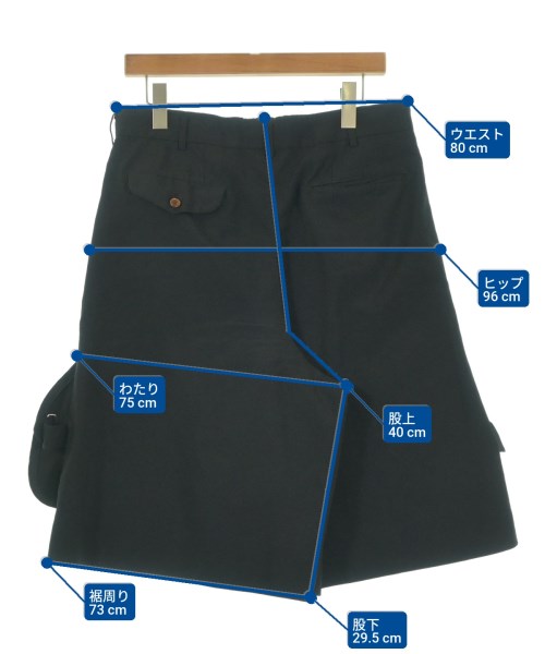 COMME des GARCONS HOMME PLUS（コムデギャルソンオムプリュス）ショートパンツ 黒 サイズ:L メンズ/2200661398340