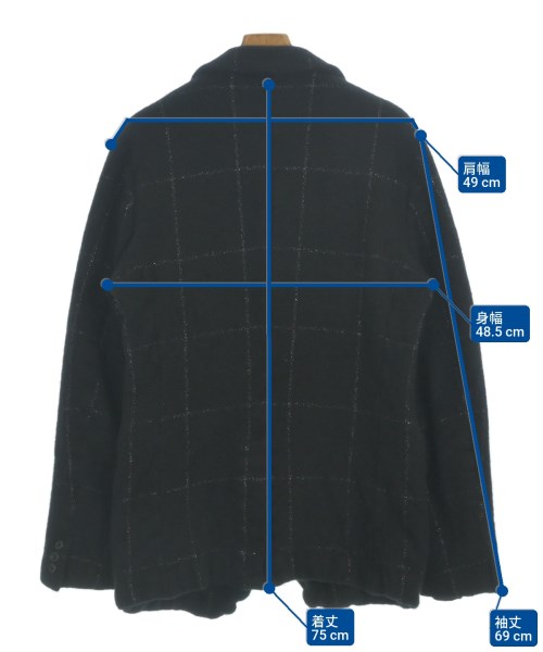 COMME des GARCONS HOMME PLUS（コムデギャルソンオムプリュス）カジュアルジャケット 黒 サイズ:L メンズ/2200665698019