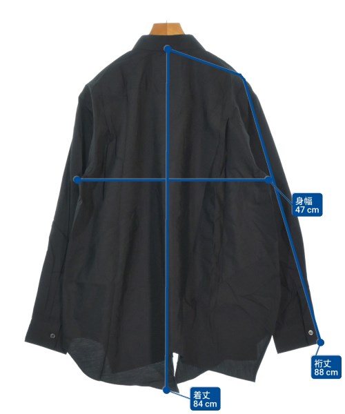 COMME des GARCONS HOMME PLUS（コムデギャルソンオムプリュス）カジュアルシャツ 黒 サイズ:M メンズ/2200666067067