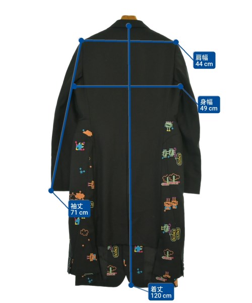 COMME des GARCONS HOMME PLUS（コムデギャルソンオムプリュス）カジュアルジャケット 黒 サイズ:S メンズ/2200669543018