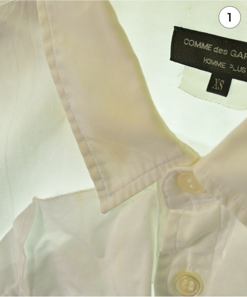 COMME des GARCONS HOMME PLUS（コムデギャルソンオムプリュス）カジュアルシャツ 白 サイズ:XS メンズ/2200668072120