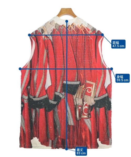 COMME des GARCONS HOMME PLUS（コムデギャルソンオムプリュス）ベスト 赤 サイズ:XL メンズ/2200667708662