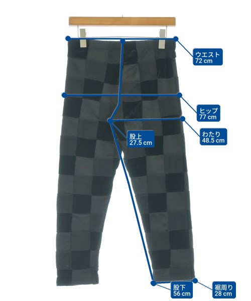 COMME des GARCONS HOMME PLUS（コムデギャルソンオムプリュス）クロップドパンツ 黒 サイズ:S メンズ/2200667708907