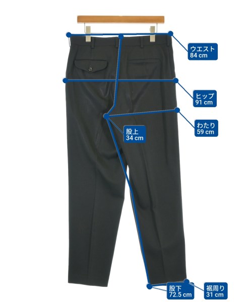 COMME des GARCONS HOMME PLUS（コムデギャルソンオムプリュス）スラックス 黒 サイズ:L メンズ/2200670751105