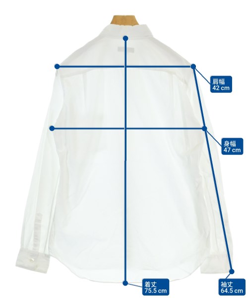 COMME des GARCONS HOMME PLUS（コムデギャルソンオムプリュス）カジュアルシャツ 白 サイズ:M メンズ/2200670752058