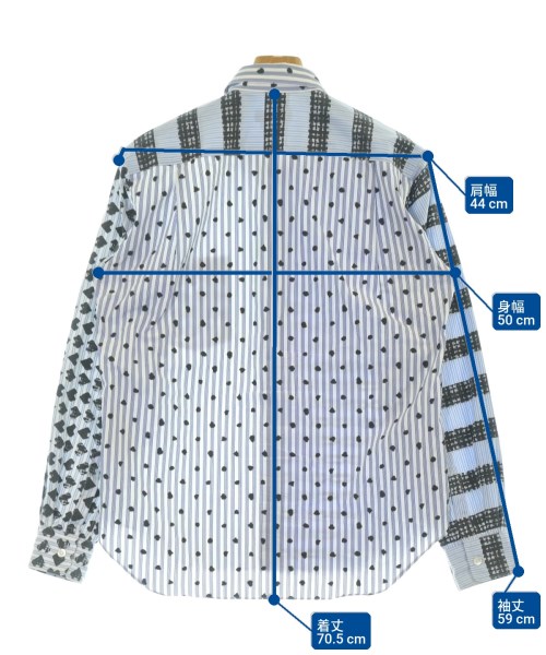COMME des GARCONS HOMME PLUS（コムデギャルソンオムプリュス）カジュアルシャツ 青 サイズ:XS メンズ/2200671288013