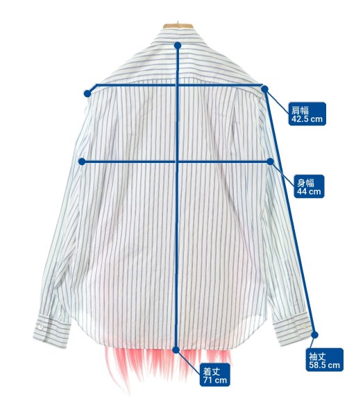 COMME des GARCONS HOMME PLUS（コムデギャルソンオムプリュス）カジュアルシャツ 青 サイズ:XS メンズ/2200671525088