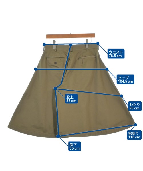 COMME des GARCONS HOMME PLUS（コムデギャルソンオムプリュス）ショートパンツ カーキ サイズ:S メンズ/2200672358029