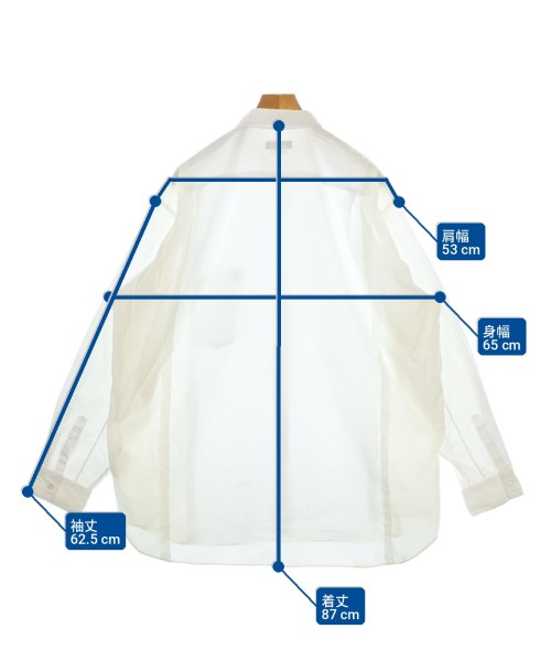 COMME des GARCONS HOMME PLUS（コムデギャルソンオムプリュス）カジュアルシャツ 白 サイズ:M メンズ/2200730262015